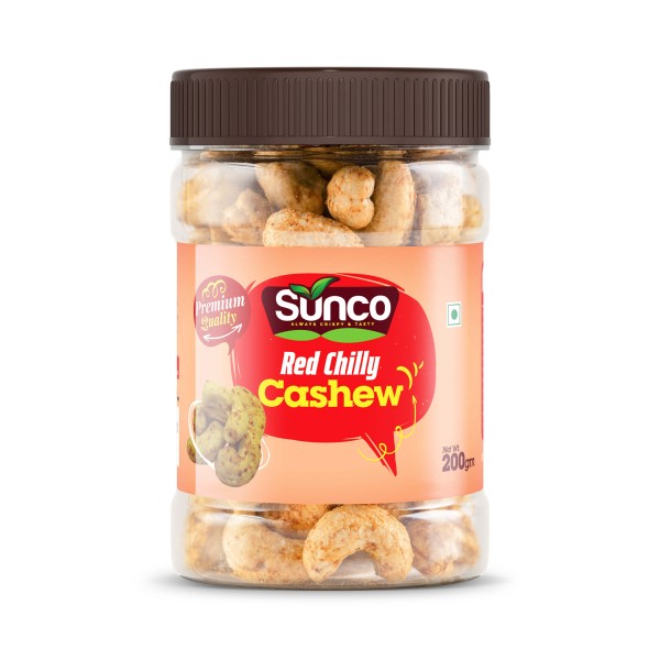 Sunco Premium Red Chilly Cashews